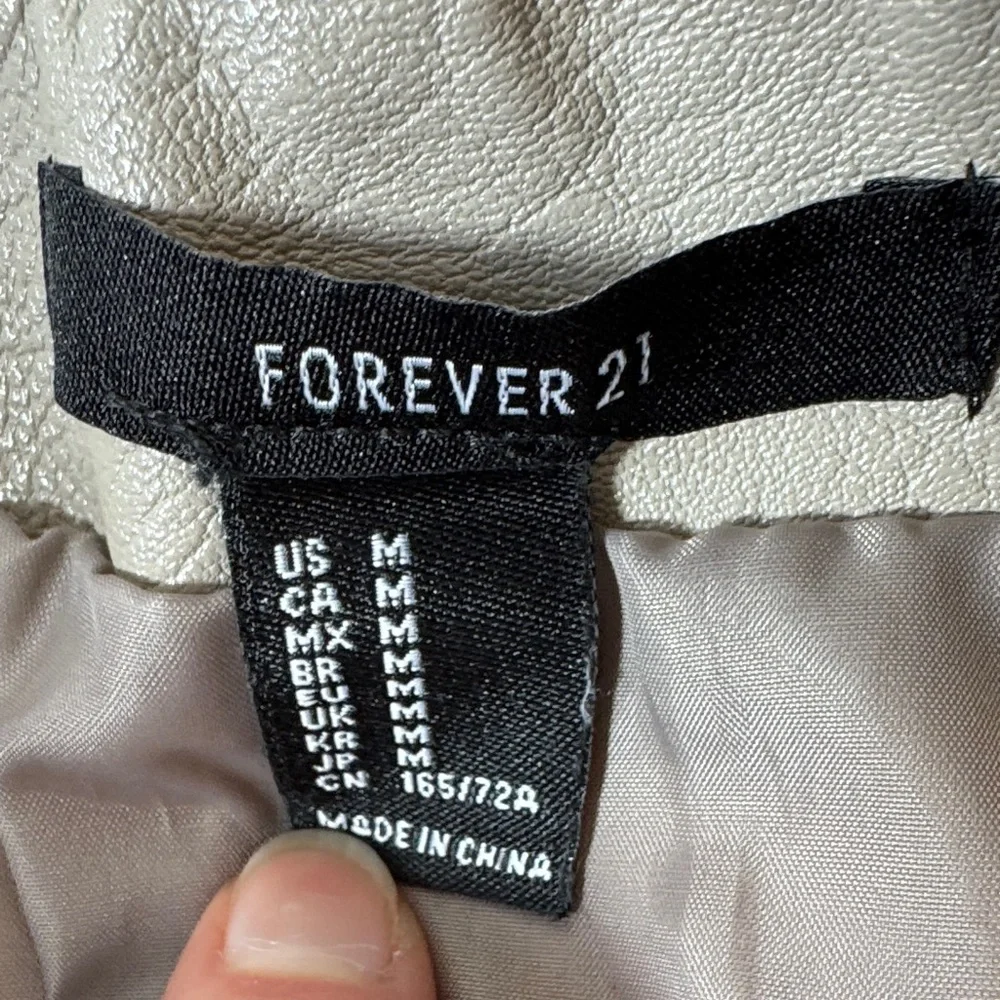 Forever 21 Mini Skirt Set of Two. One Black, one Cream. M.
